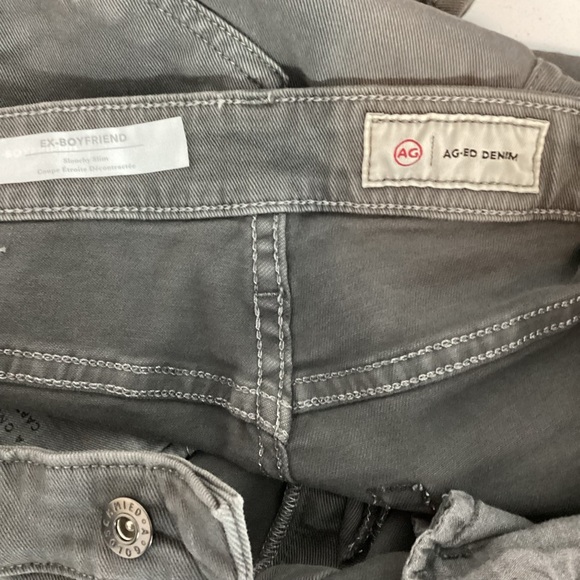 AG Adriano Goldschmied Ex-Boyfriend Slim Jeans Gray AG-Ed 27R - Picture 6 of 7